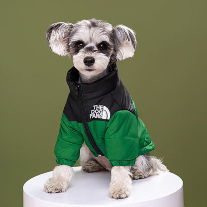 The Dog Fans Windproof Warm Dog Puffer Jacket Winter Coat Large Style Pets Face