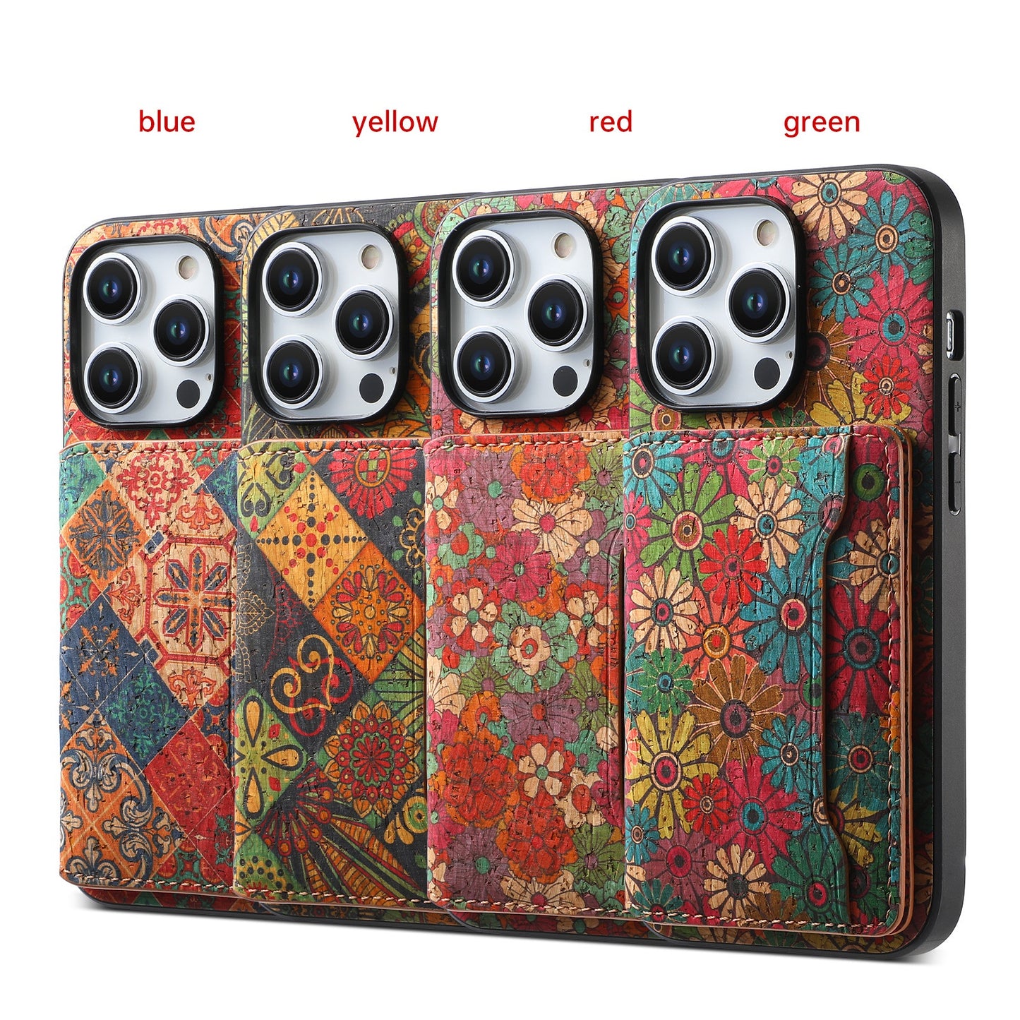 For iPhone 17 16 15 13 12 11 Pro Max Durable Faux Leather Wallet Case Card Slots Stand