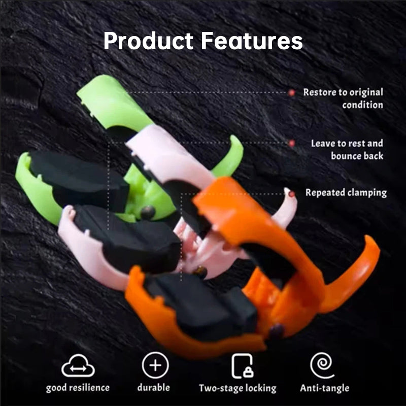 Fishing Rod Holder Clip Two Piece Set Wall Mounted Hinge Gripping 31mm 45mm