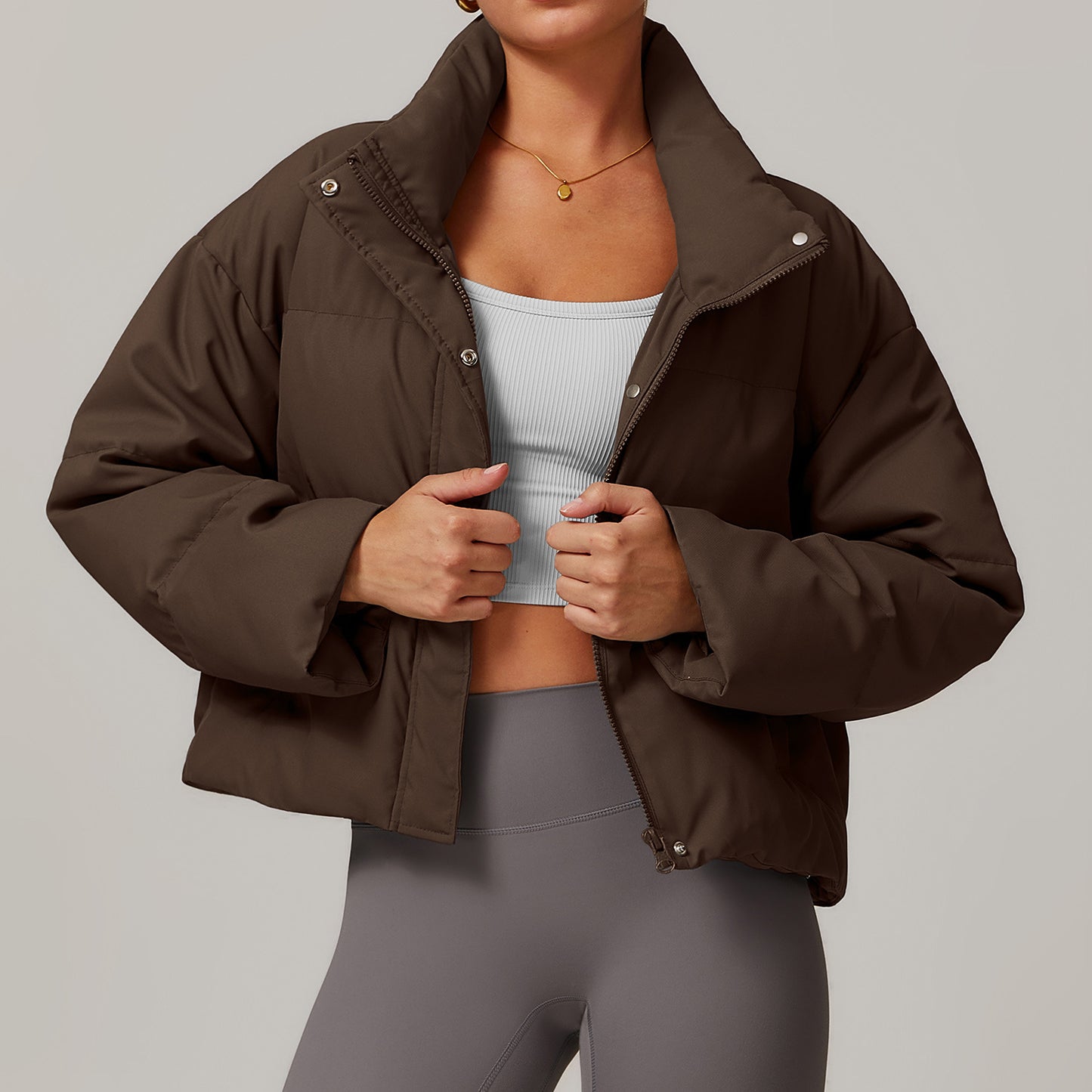 Women's Premium Duck Down Jacket Waterproof Lightweight Winter Coat White