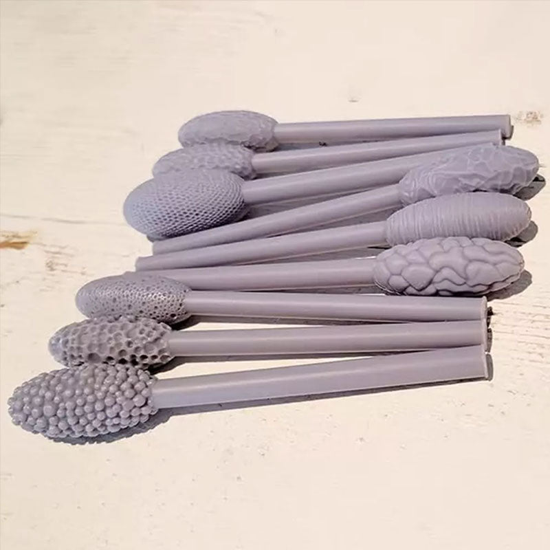 9Pcs Clay Texture Tools Sculpting Set Pattern Rollers for Polymer Modelling Crafts