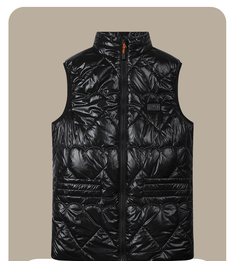 Unisex Intelligent Heated Vest with Electric Thermal Insulation and Zip Closure