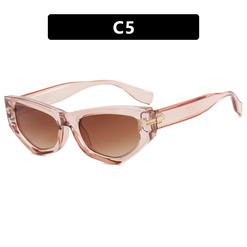 Women's Cat Eye Sunglasses Rice Nail UV400 Lightweight Durable Scratch Resistant