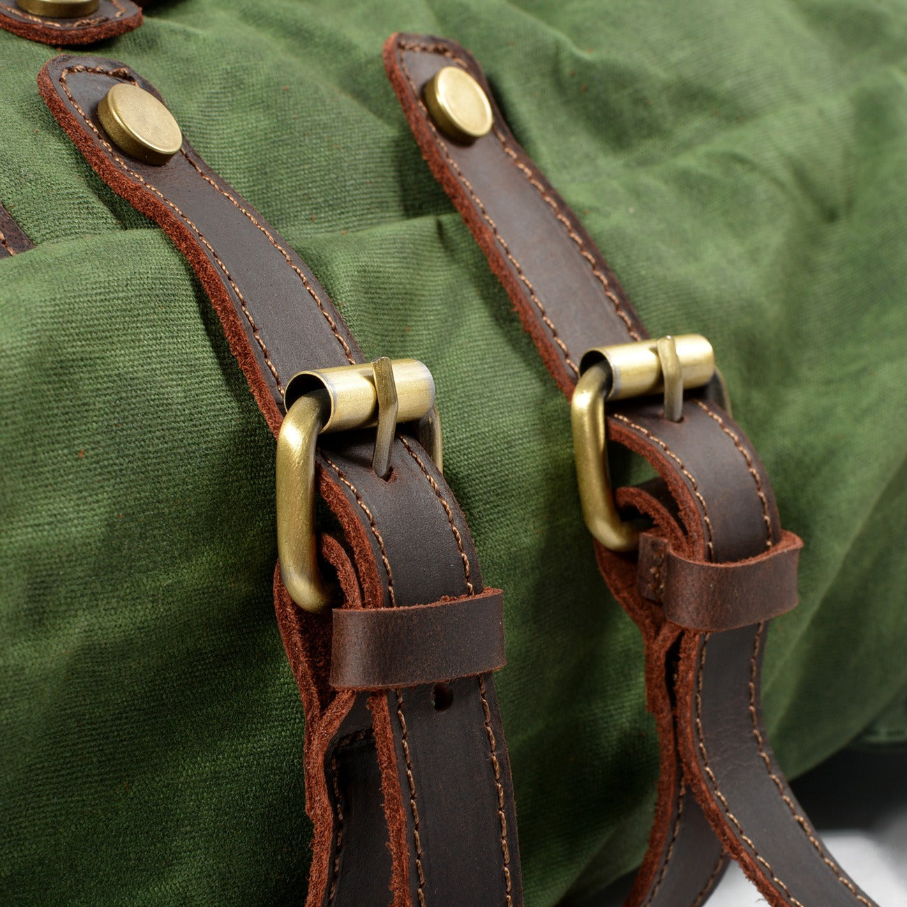 Waterproof Canvas Shoulder Backpack Outdoor Travel School Rucksack Lightweight