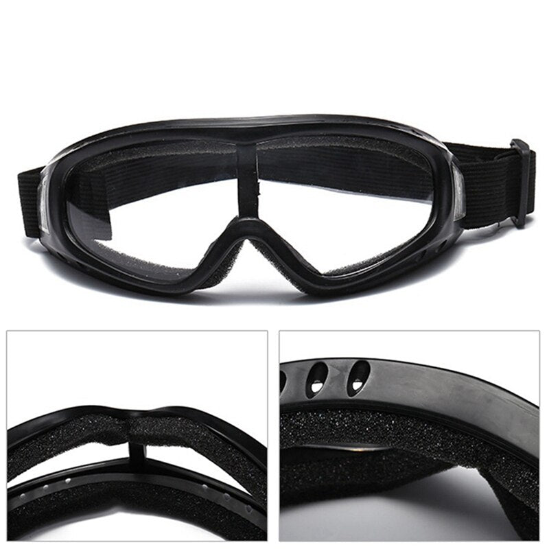 Motorcycle Racing Goggles UV Protection Scratch Resistant Clear Vision Outdoor