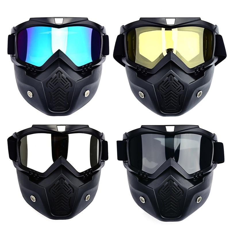 Men Ski Snowboard UV Defence Goggles Anti Fog Enhanced Vision Motorcycle Glasses