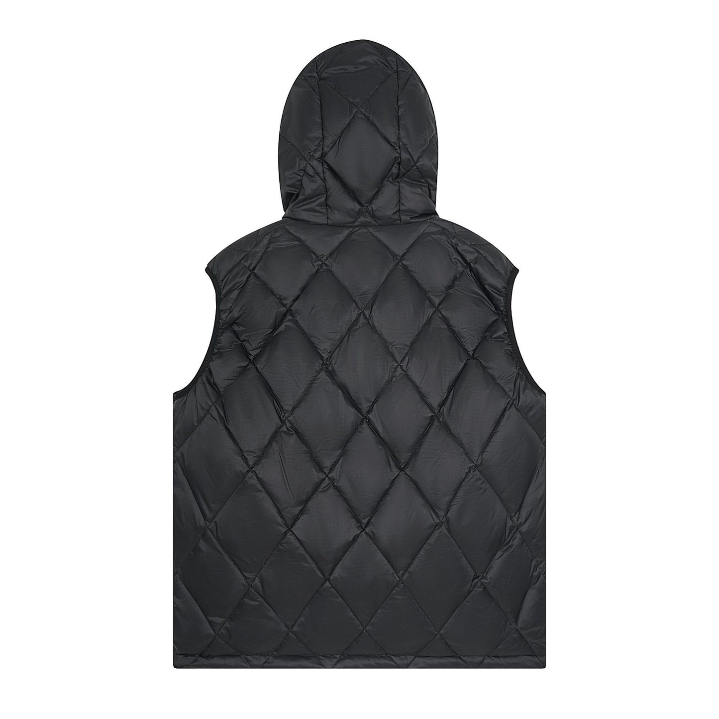 Men's Insulated Hooded Winter Vest - Thick Down Padding for Outdoor Activities