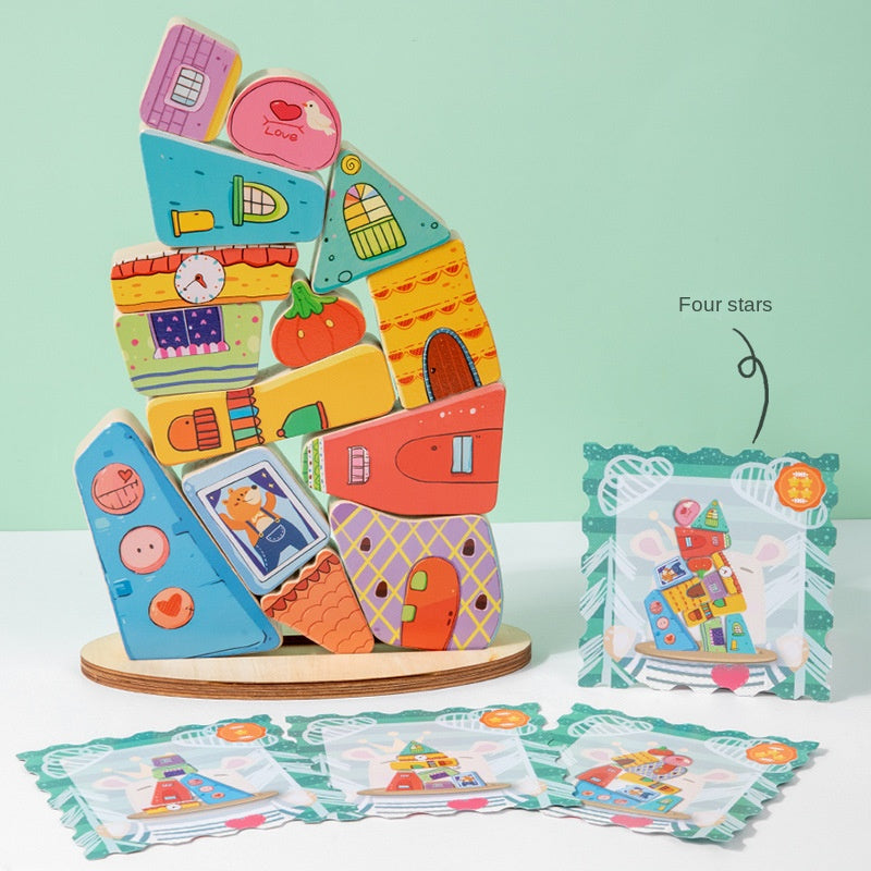 Children's Cognitive Growth Stack Balance Building Blocks Motor Skills Enhance
