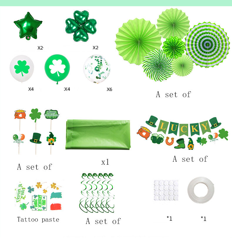St Patrick's Day Helium Balloons Premium Irish Festival Celebration Supplies
