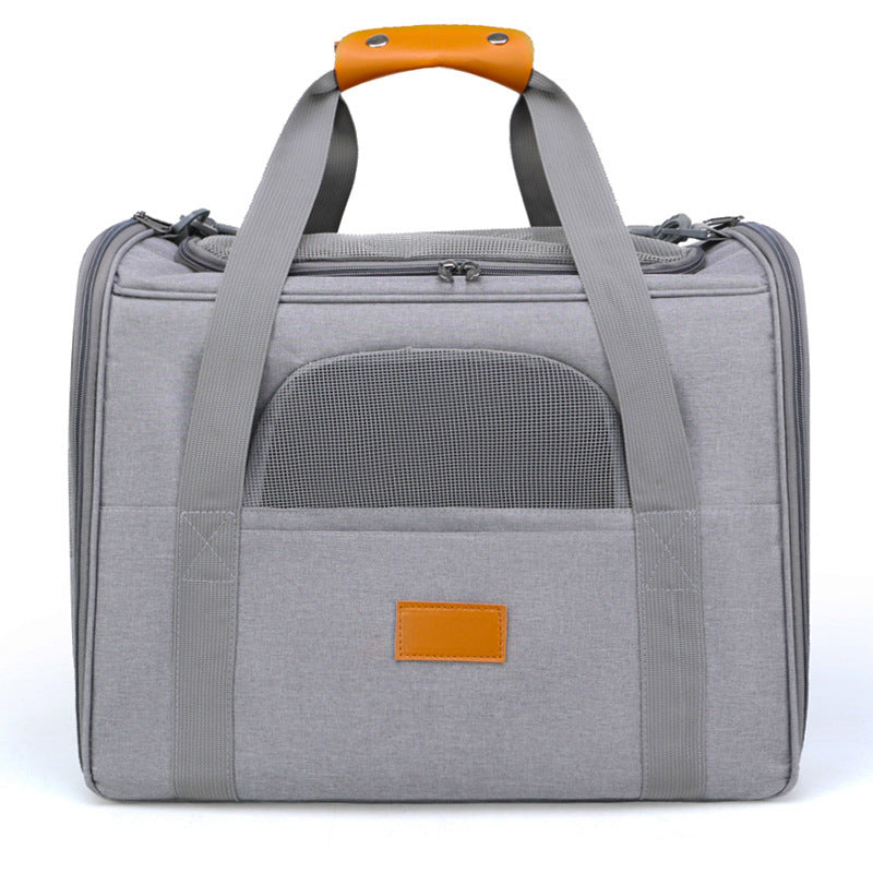 Large Capacity Foldable Pet Carrier Bag Breathable Oxford Cloth Travel Bags