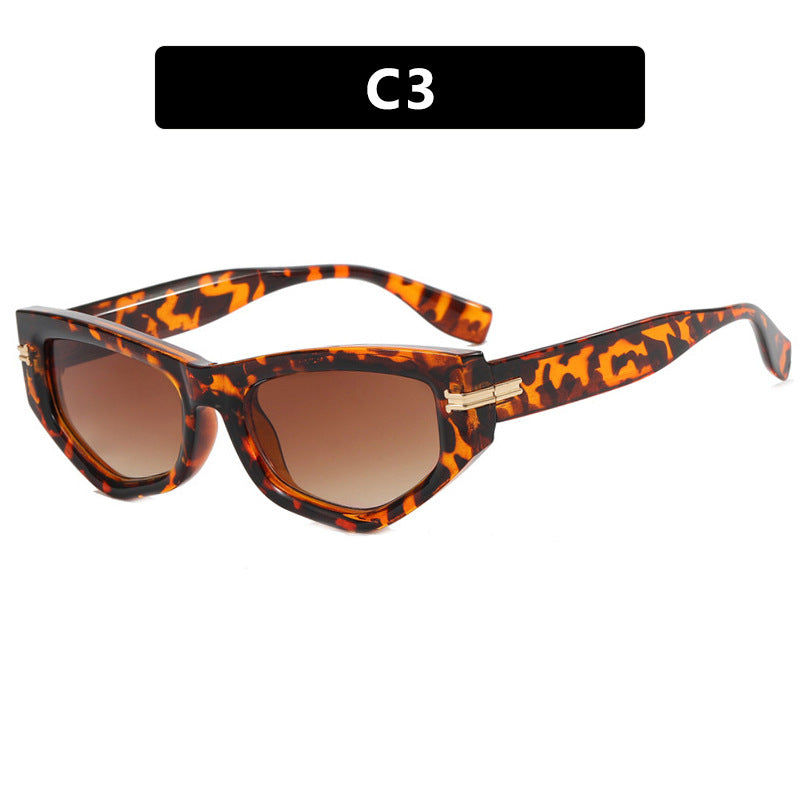 Women's Cat Eye Sunglasses Rice Nail UV400 Lightweight Durable Scratch Resistant