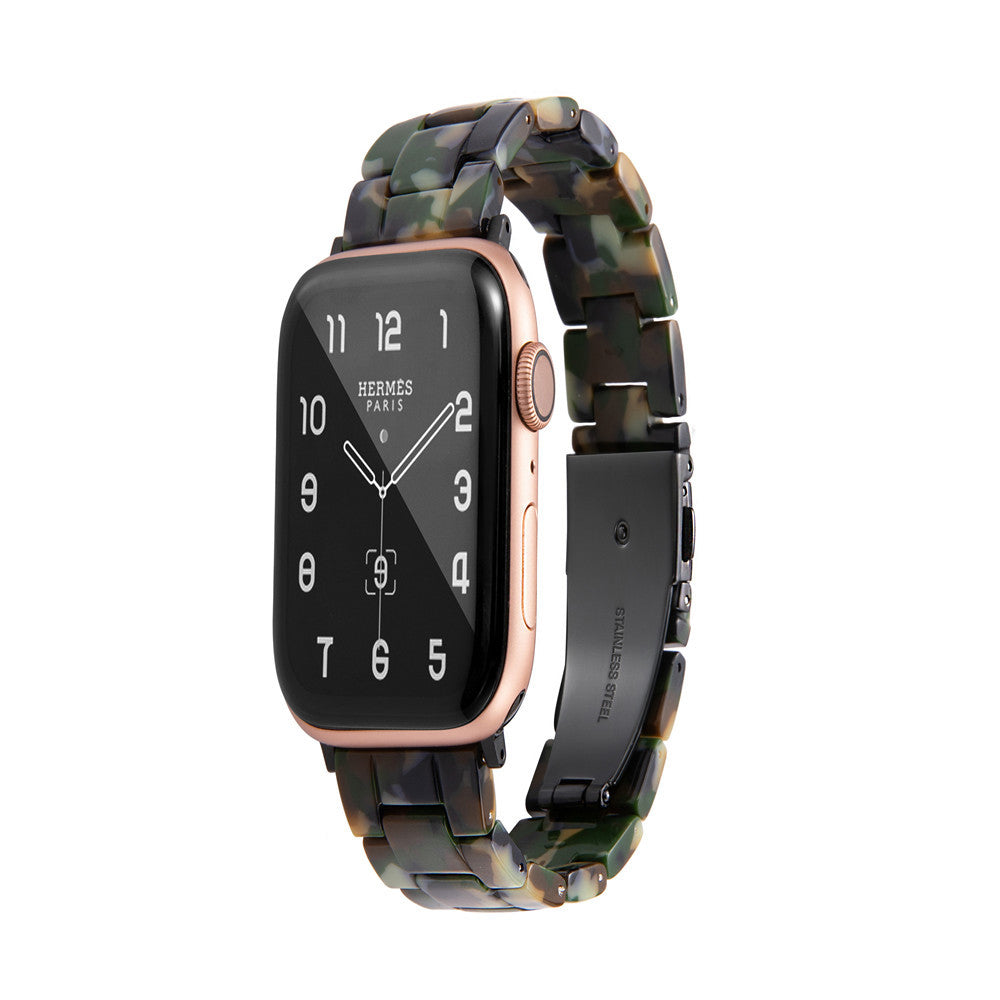 Resin Strap for Apple Watch Series 7 6 5 4 3 38/40mm 42/44mm 18 Colours Trend