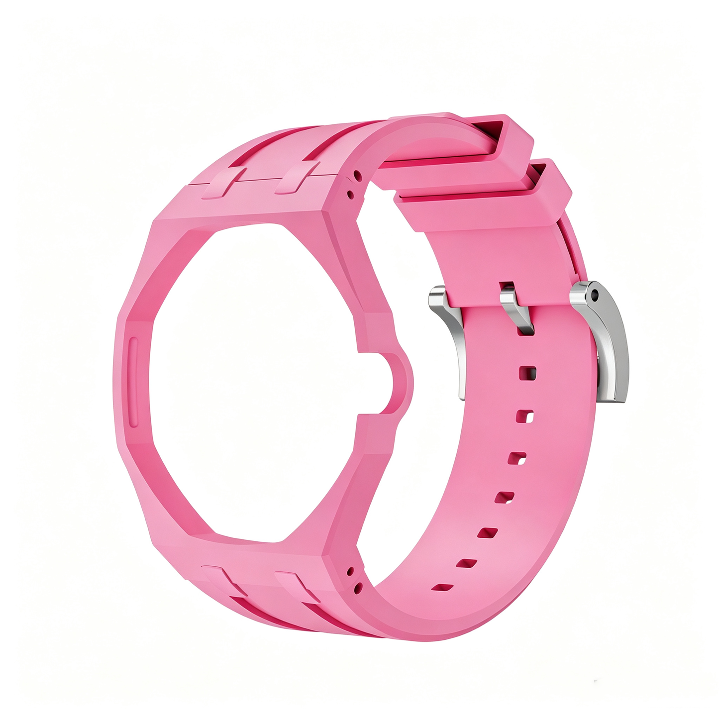 For AP x Swatch Royal Pop Watch Case Silicone Strap Adjustable Buckle Band