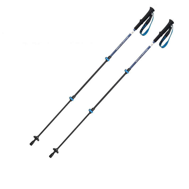 Adjustable Telescopic Carbon Fibre Trekking Pole Lightweight Hiking Accessory