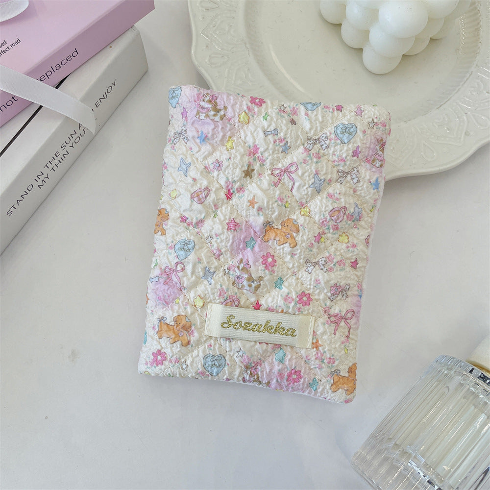 Cartoon Embossed Passport Holder with Secure Travel Card and Document Storage