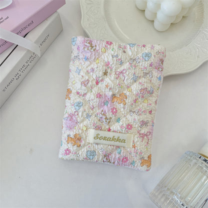 Cartoon Embossed Passport Holder with Secure Travel Card and Document Storage