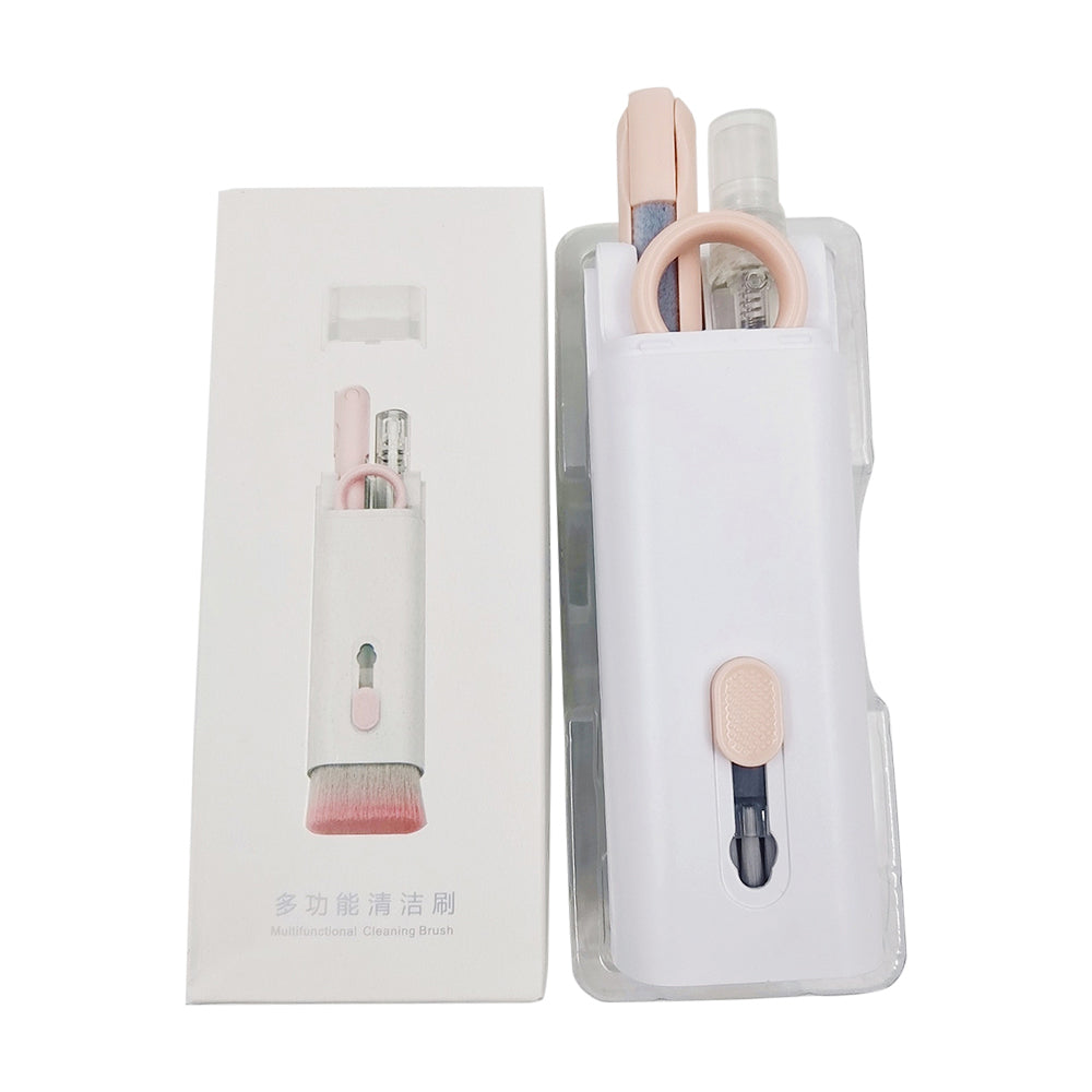 7in 1 Compact Dust Brush Kit Retractable Brush Spray Bottle Case Set