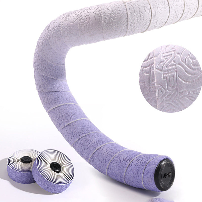 Gradient Double-Pinyin Road Bike Handlebar Tape for Shock Absorption, Breathable