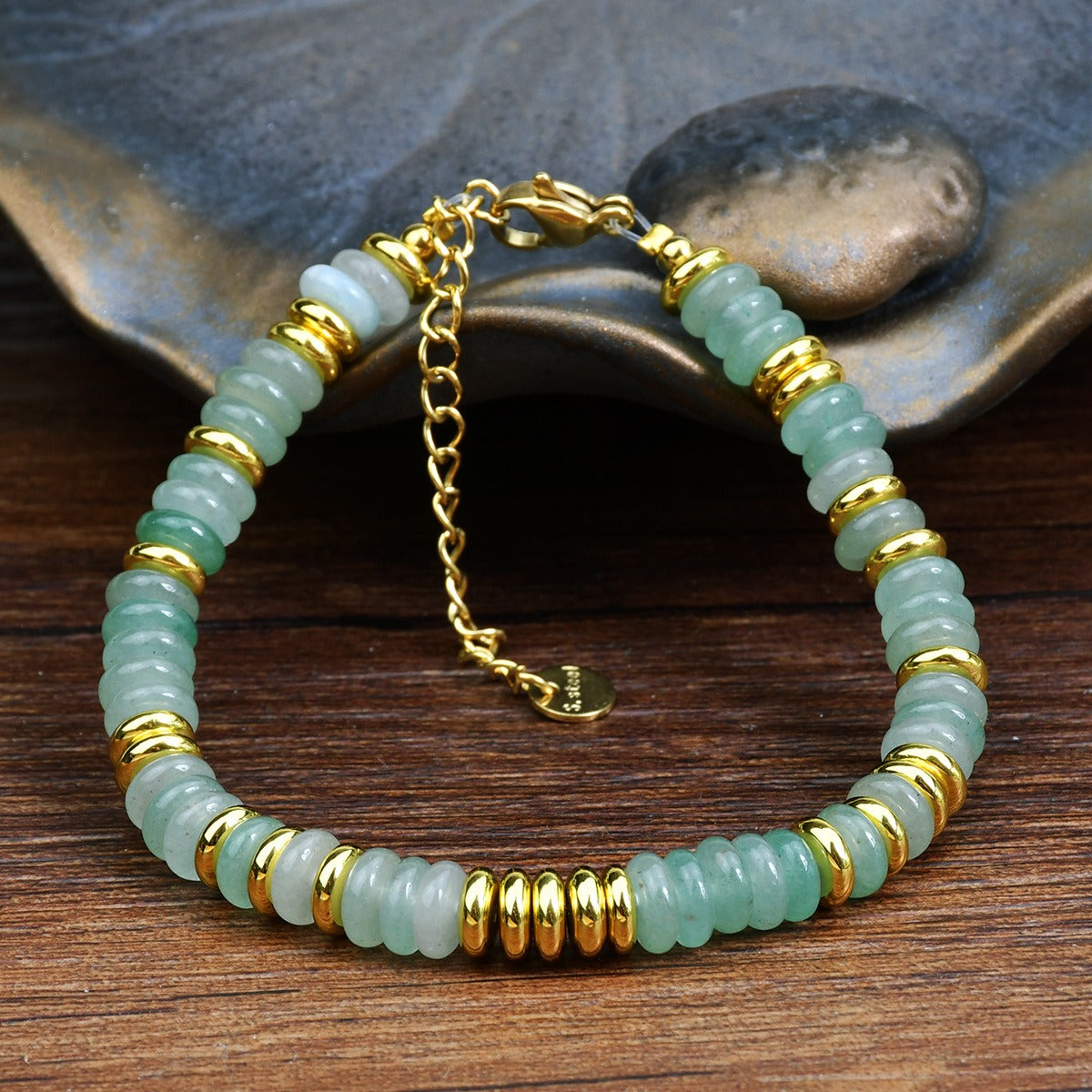 Natural Stone Crystal Bead Bracelet Women Non Fading Jewellery