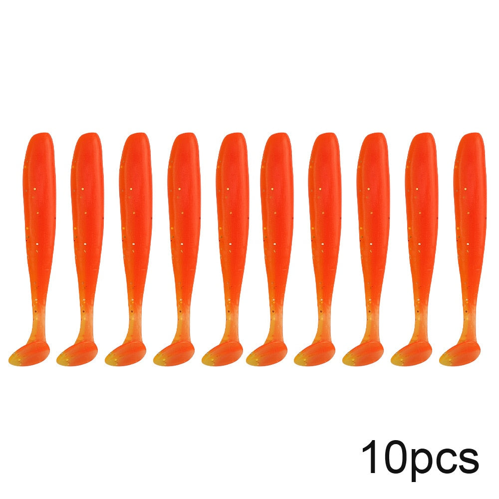 Eco-Friendly Silicone Sea Fishing Lures 7cm 2g Long-Distance Casting Set of 10