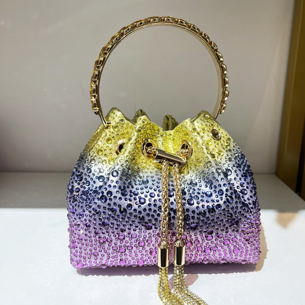 Luxury Rhinestone Handbag for Women - Elegant Crystal Evening Clutch Purse
