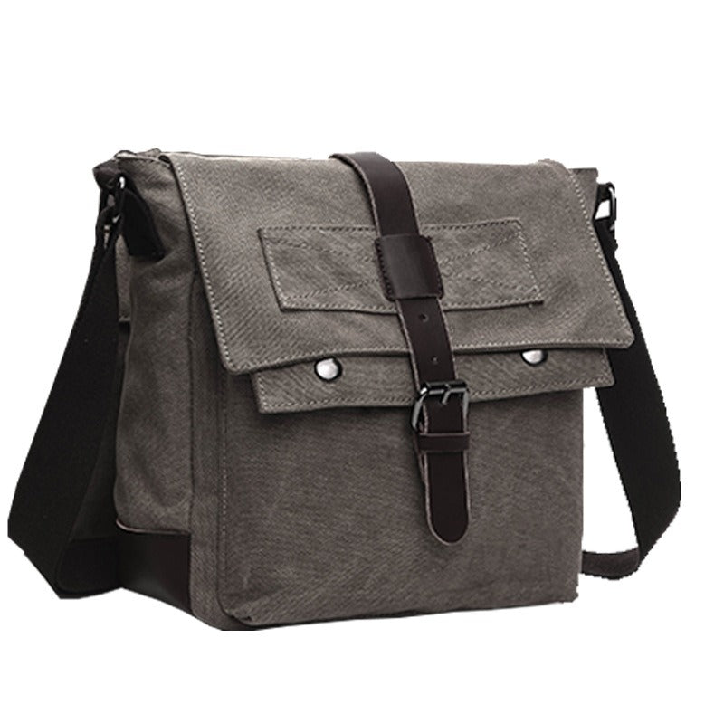Men's Business Messenger Shoulder Bag Casual Office Travel Bag Brown Black
