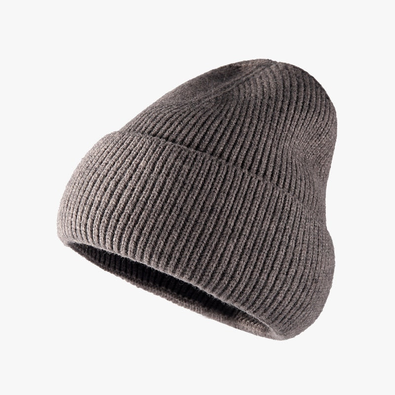 Unisex Knitted Beanie Hat for Winter and Autumn, Warm Outdoor Fashion Accessory