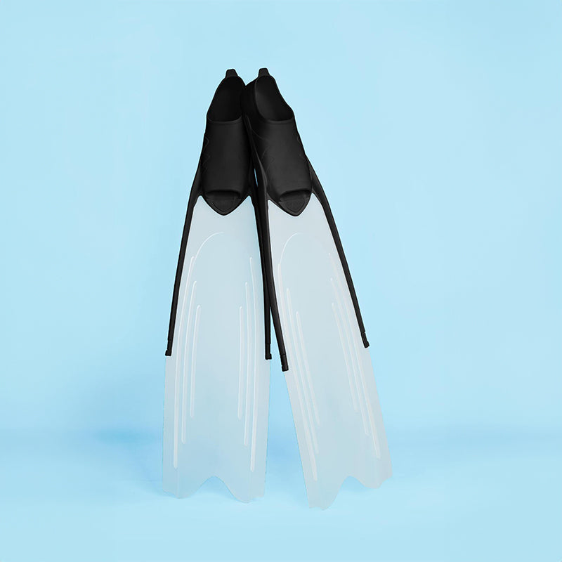 Professional Long Freediving Fins Snorkeling Spearfishing TPR PP Anti Skid Gear