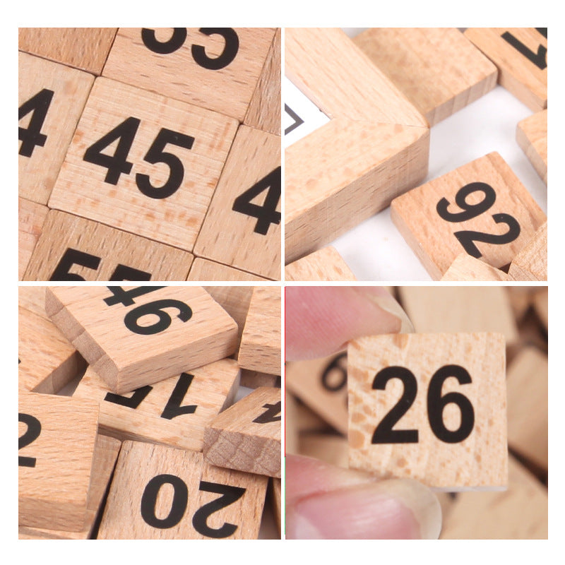 Montessori 1-100 Number Board Kids Math Puzzle Educational Learning Toy