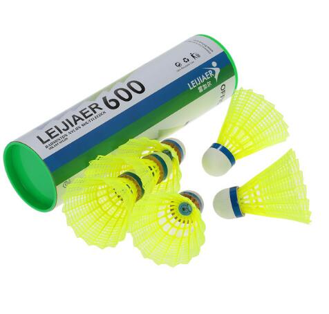 Nylon Badminton Shuttlecocks Six Pack 80mm Aerodynamic Standard Size Gym Use
