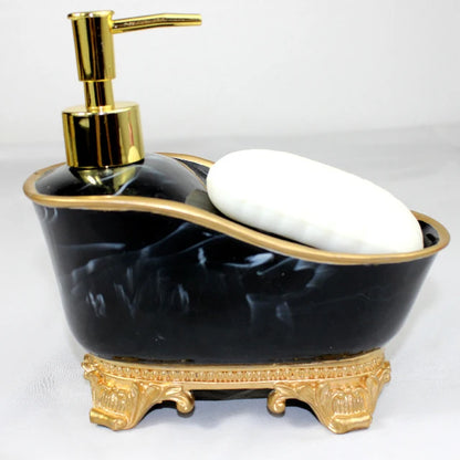 Liquid Soap Bottle Dish Resin Bathtub Shampoo Shower Gel Dispenser