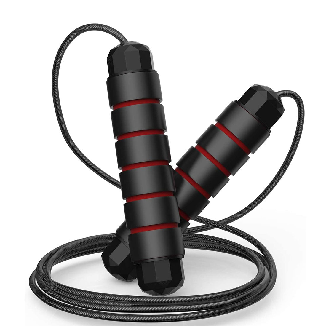 Adjustable Steel Wire Jump Rope PVC Coating Ball Bearings Exercise Accessory