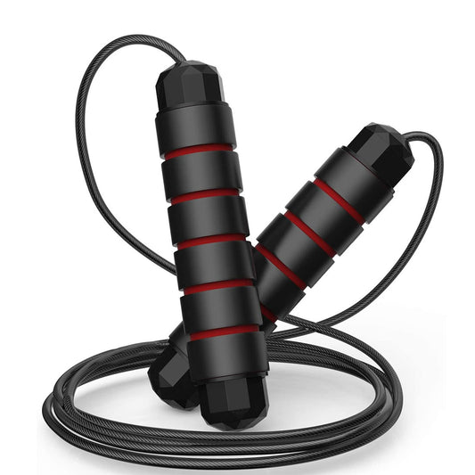 Adjustable Steel Wire Jump Rope PVC Coating Ball Bearings Exercise Accessory
