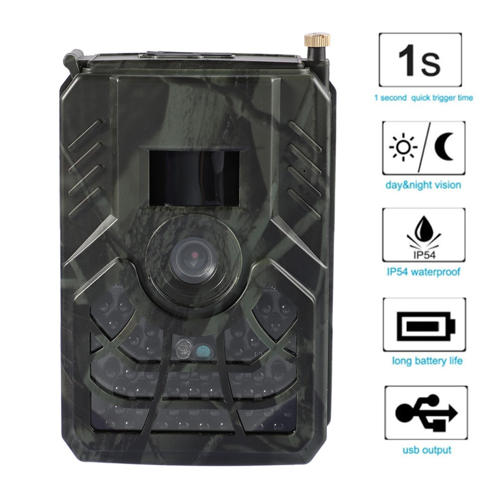 PR300C 720P HD Trail Camera Outdoor Wildlife Monitoring Night Vision Waterproof