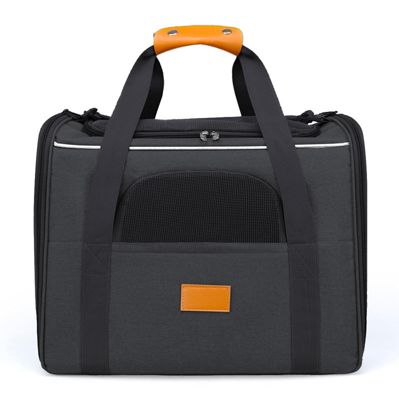 Large Capacity Foldable Pet Carrier Bag Breathable Oxford Cloth Travel Bags