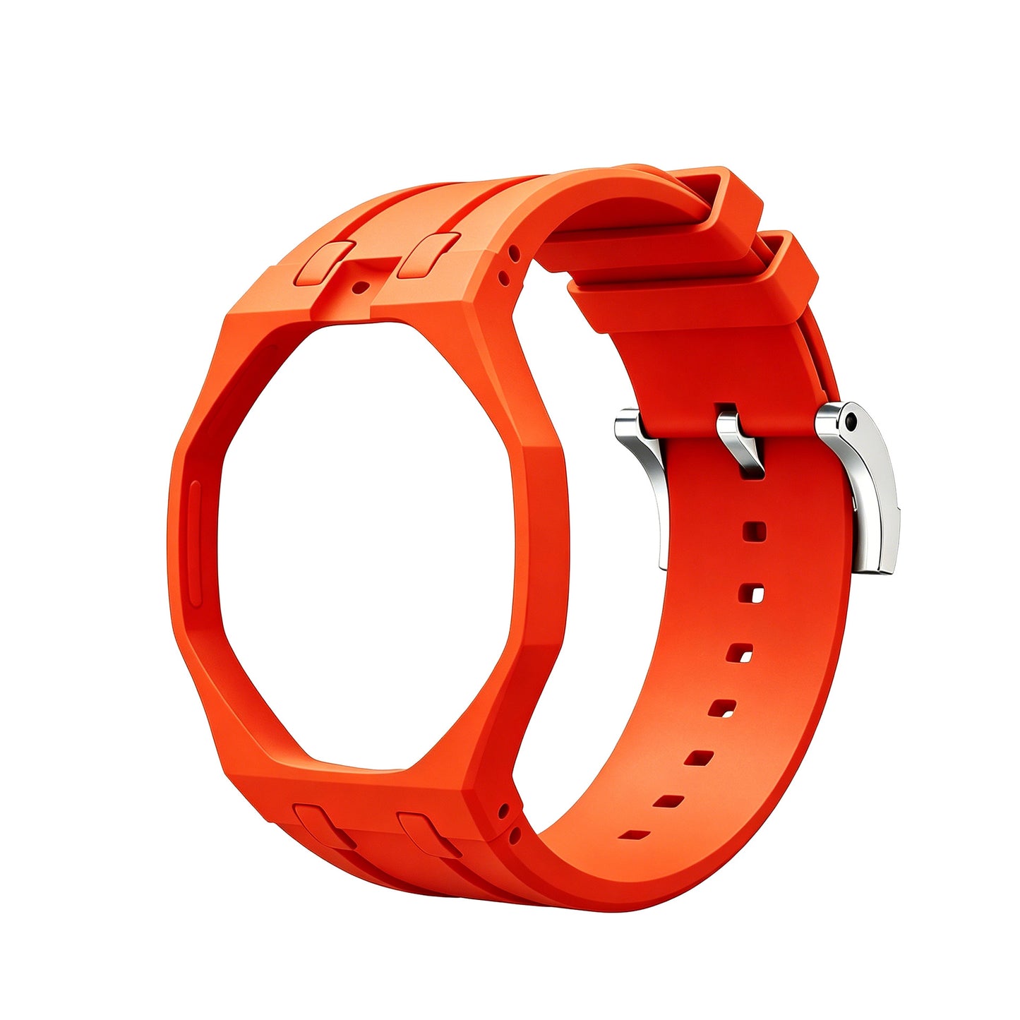 For AP x Swatch Royal Pop Watch Case Silicone Strap Adjustable Buckle Band