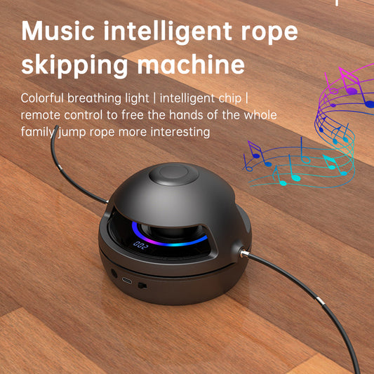 Smart Jump Rope Machine 10-Level Adjustable Speed LED Display Bluetooth Sync
