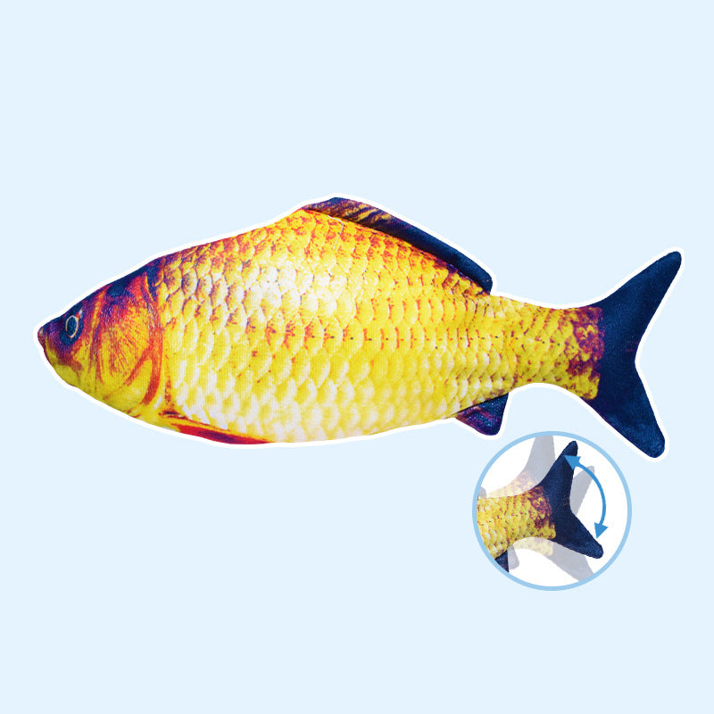 Electric Jumping Fish Cat Toy Simulating Real Movement Light Sound Toys Cats