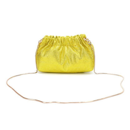 Crystal Diamond Cross Shoulder Dress Drawstring Bag Handbag 16 Colours