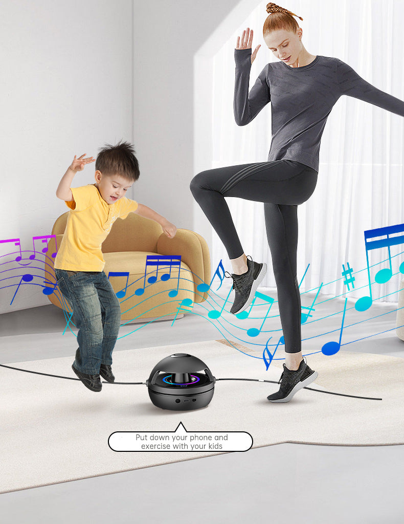 Smart Jump Rope Machine 10-Level Adjustable Speed LED Display Bluetooth Sync