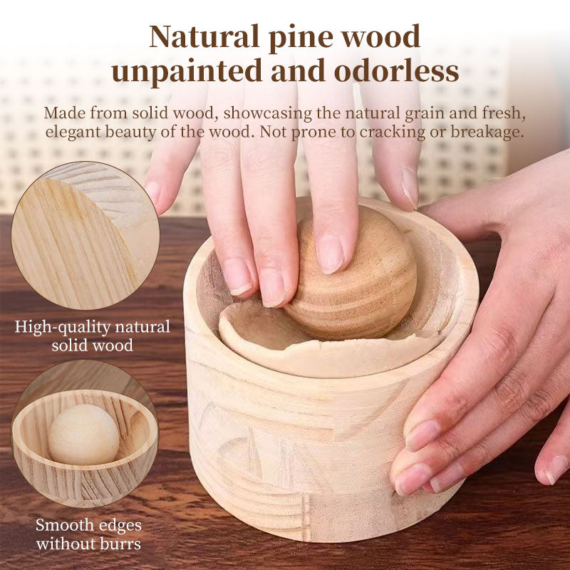 Wooden Dumpling Press Kitchen Gadget Efficient Dough Wrapper Mould Maker Tool
