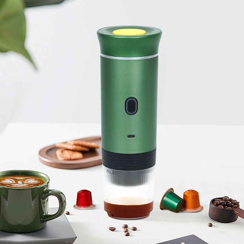 2025 Smart Portable Coffee Maker 3-in-1 Quick Heat Ground Capsule Compatibility