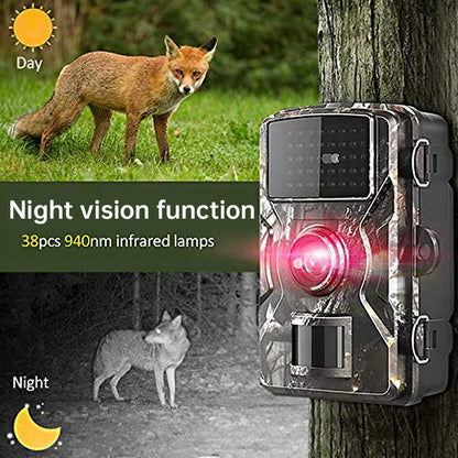 Outdoor Solar Trail Camera 4MP/14MP Motion Detection Night Vision IP66