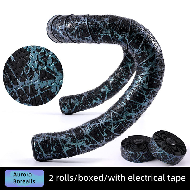 EVA PU Road Bike Handlebar Tape Anti-Slip Shock Absorbing Durable with End Plugs