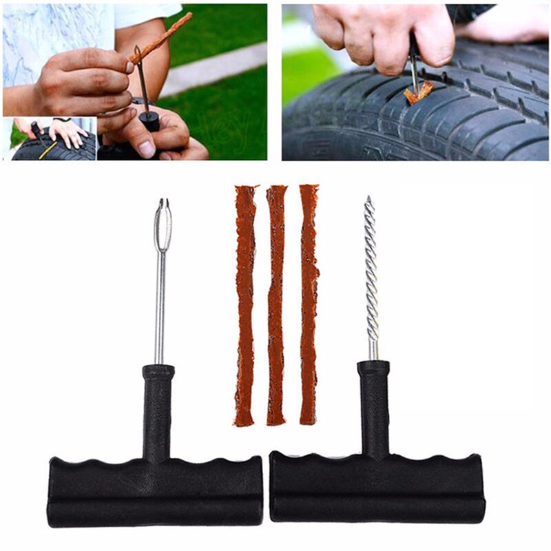 Tubeless Tyre Repair Kit Quick Seal Emergency Puncture Plug Vehicle Tool Set