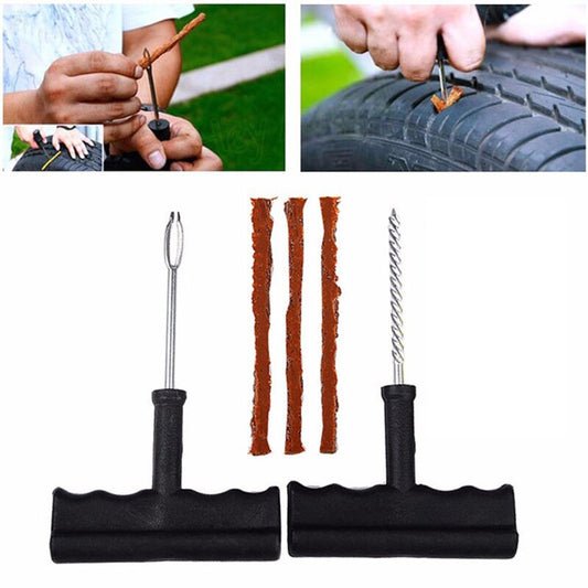 Tubeless Tyre Repair Kit Quick Seal Emergency Puncture Plug Vehicle Tool Set