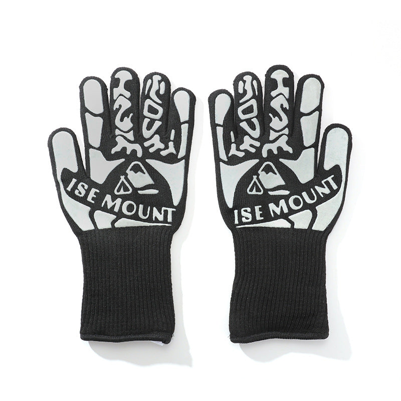 Silicone BBQ Gloves Offering Thermal Resistance Maximum 800 Degrees Protection