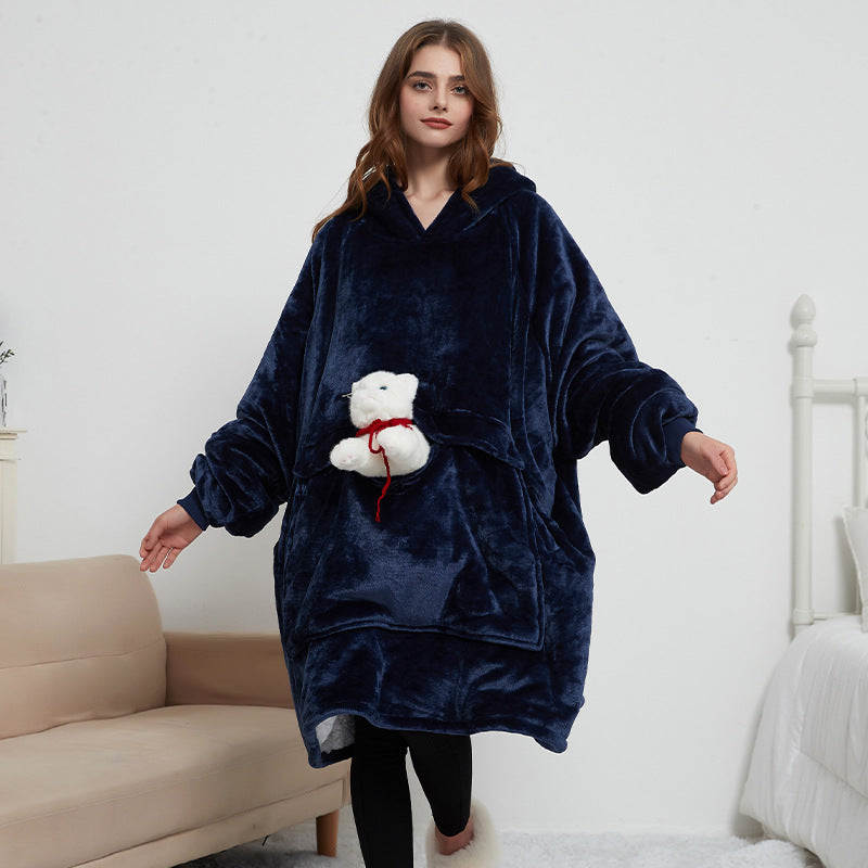 USB Heated Blanket Hoodie with Integrated Pouch Electric Machine Washable Design