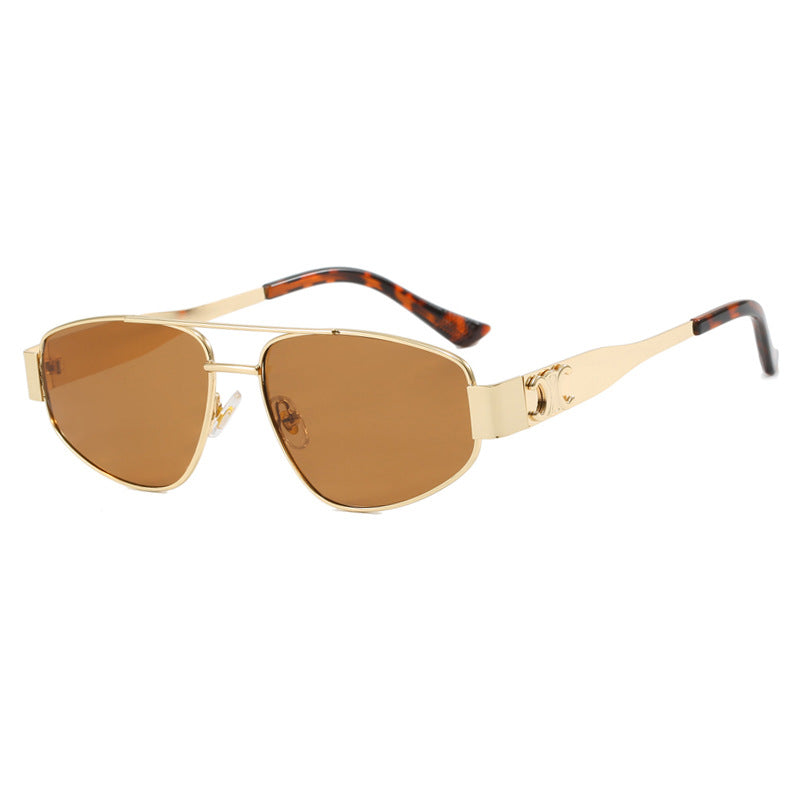 Women's Metal Frame Sunglasses UV Protection Durable Scratch Resistant Stylish