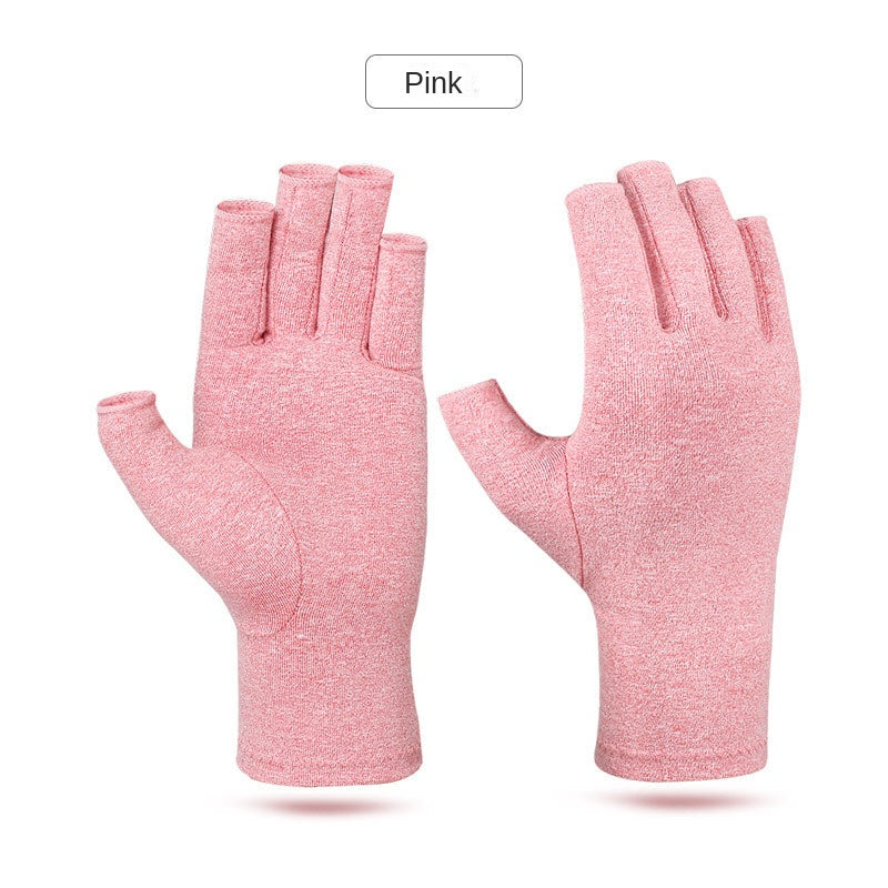 Half Finger Compression Gloves Postoperative Joint Rehabilitation Breathable